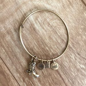 Alex and Ani +Energy gold charm bracelet, boot